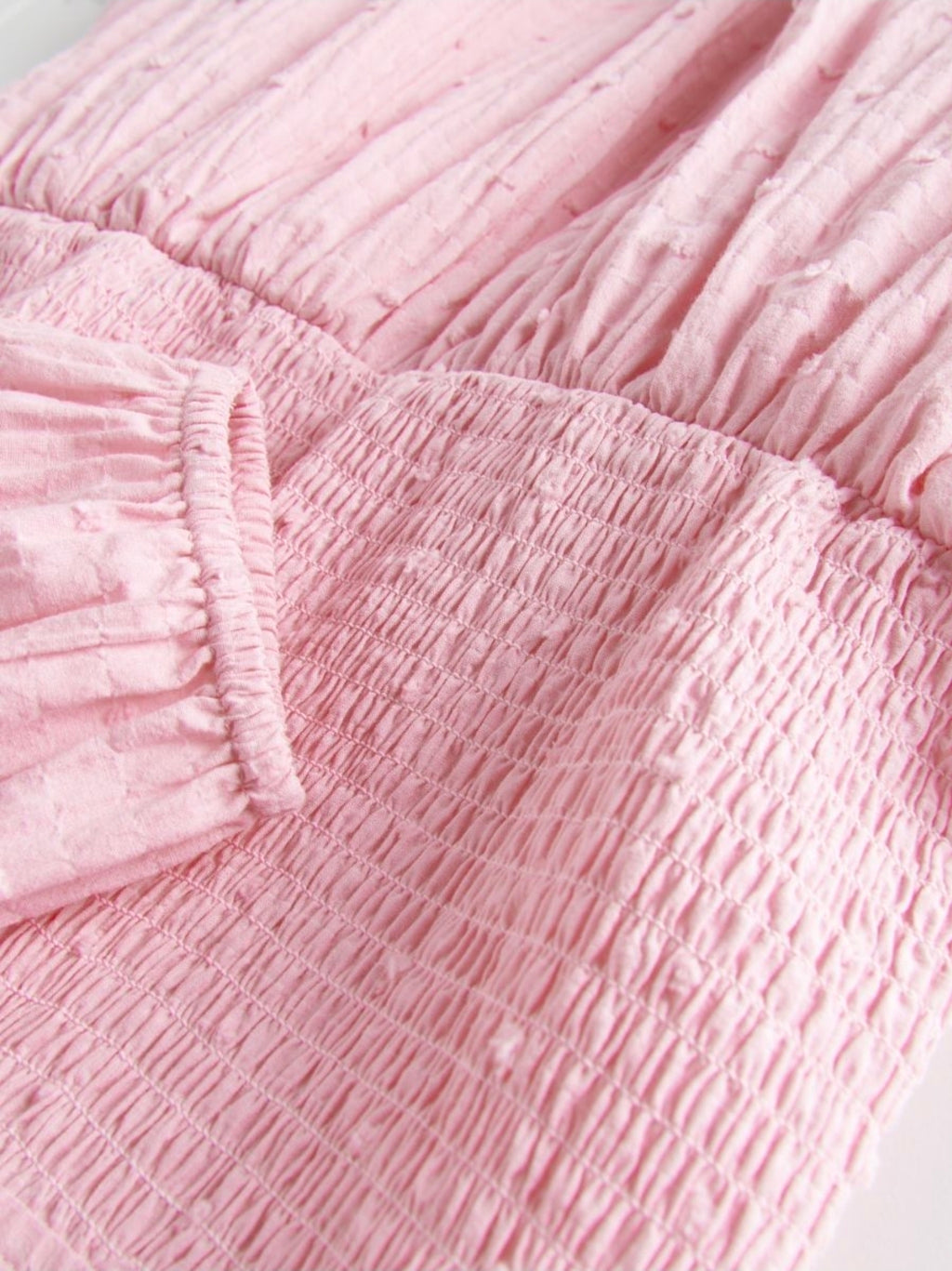 Reserved Girls Pink Cotton Ruffle Dress