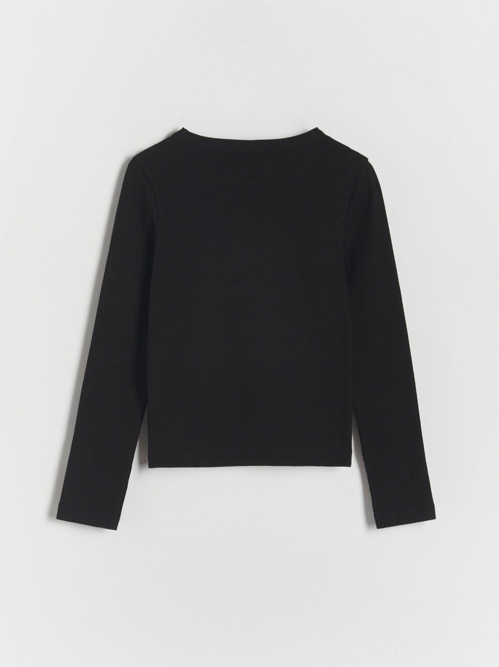 Reserved Girl's Black Long Sleeve T-Shirt With Cut-Outs