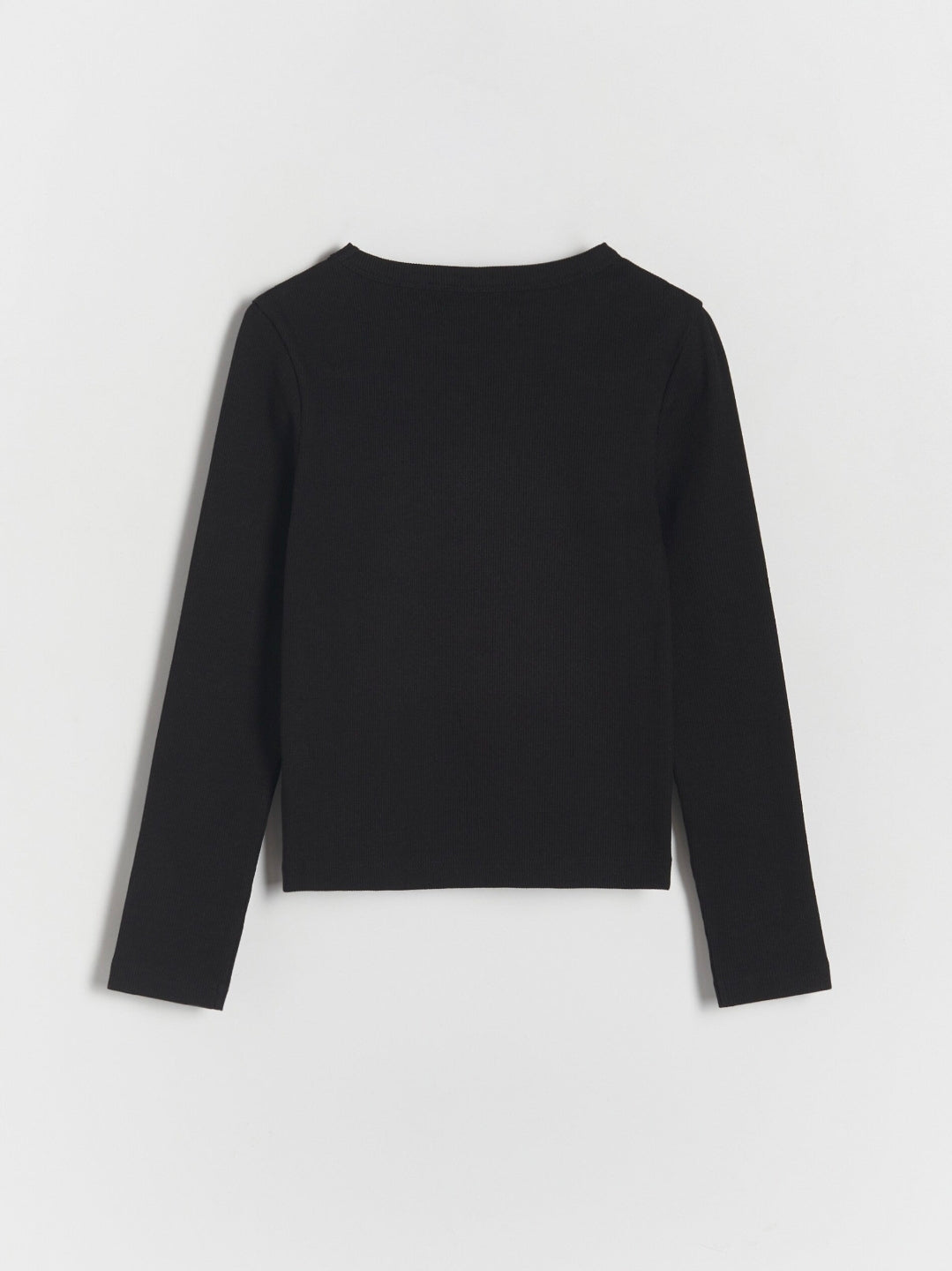 Reserved Girl's Black Long Sleeve T-Shirt With Cut-Outs