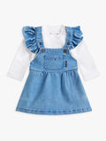 Tommy Hilfiger Blue Denim Dungarees Dress