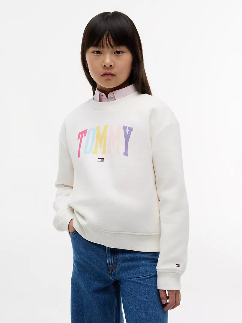 Tommy Hilfiger Girls' Varsity Tommy Logo Sweatshirt