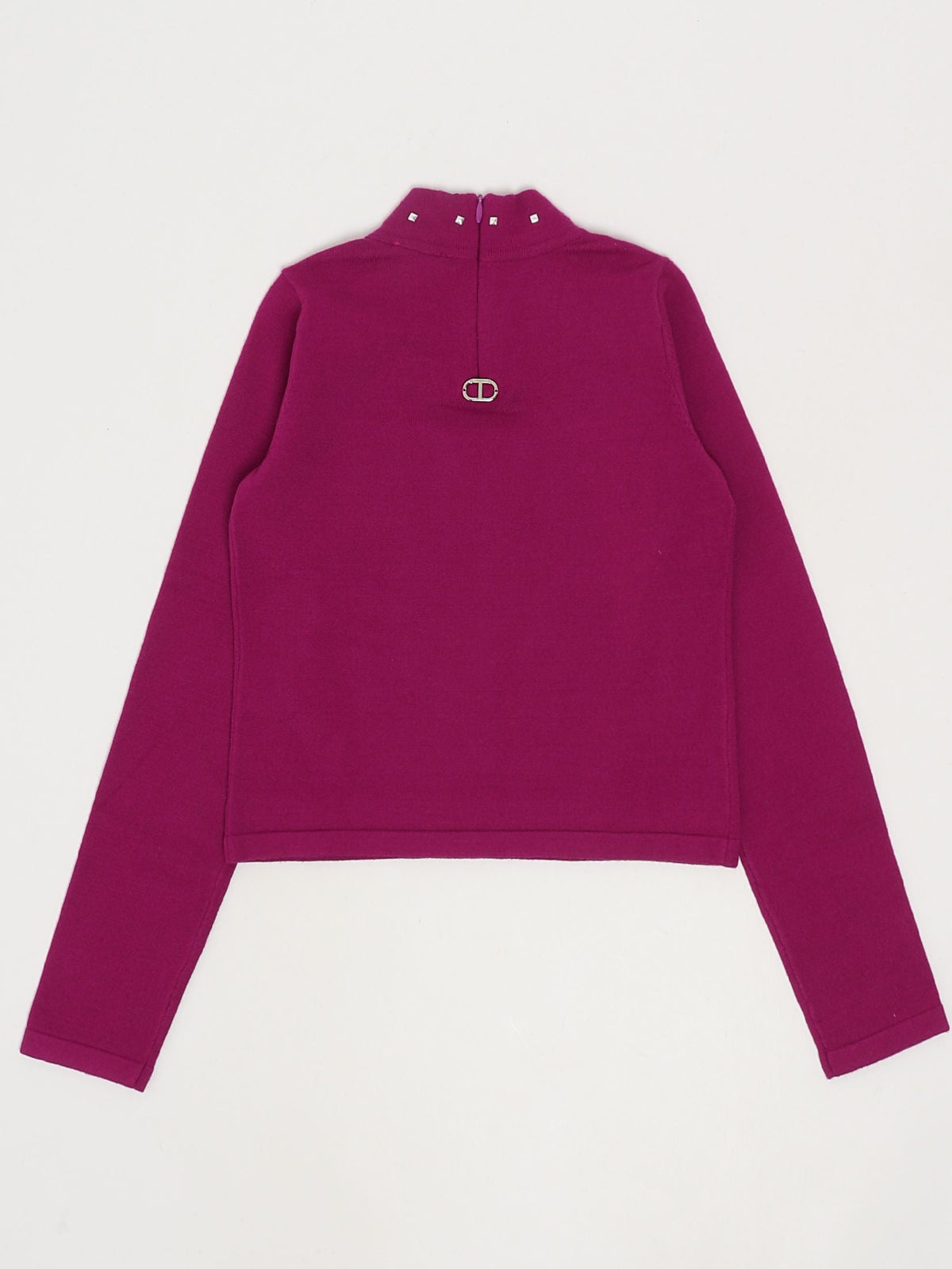 Twinset viscose-blend turtle-neck pullover