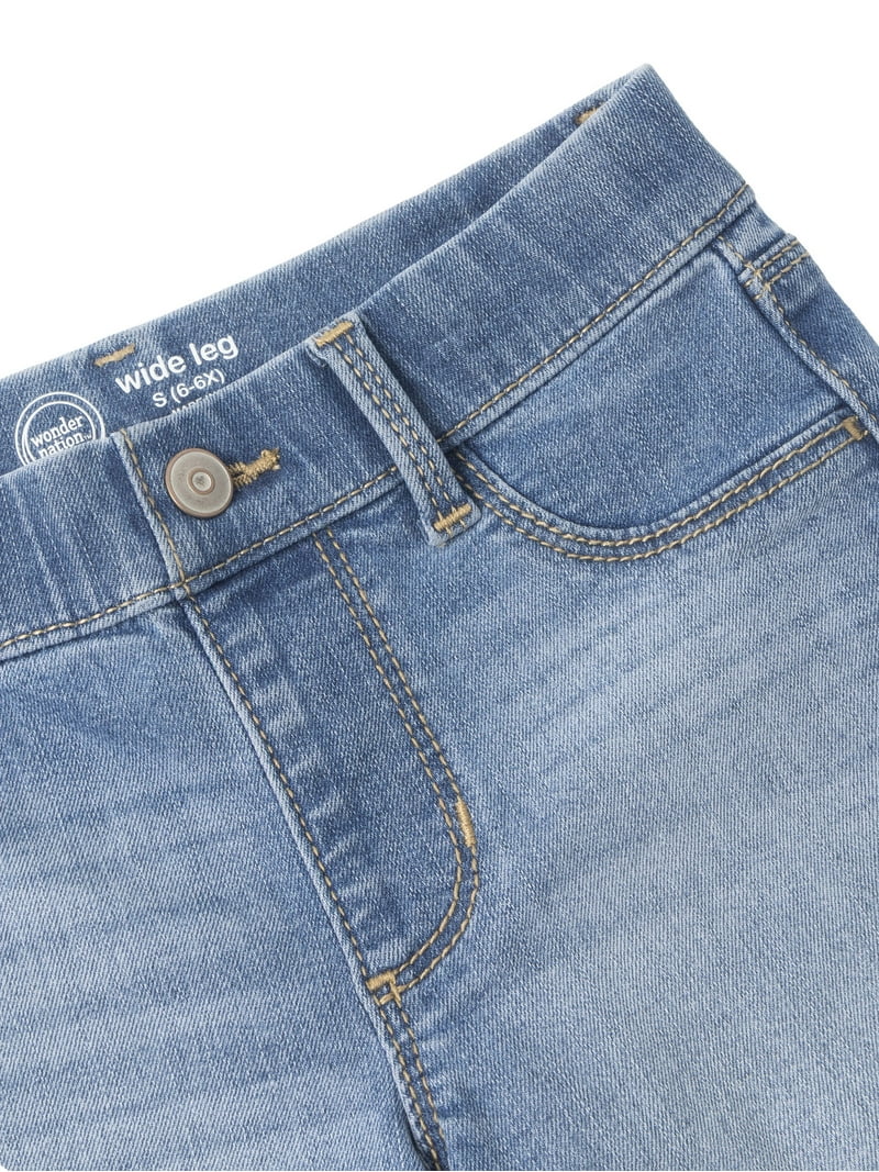 Wonder Nation Girls Fashion Wide Leg jeans