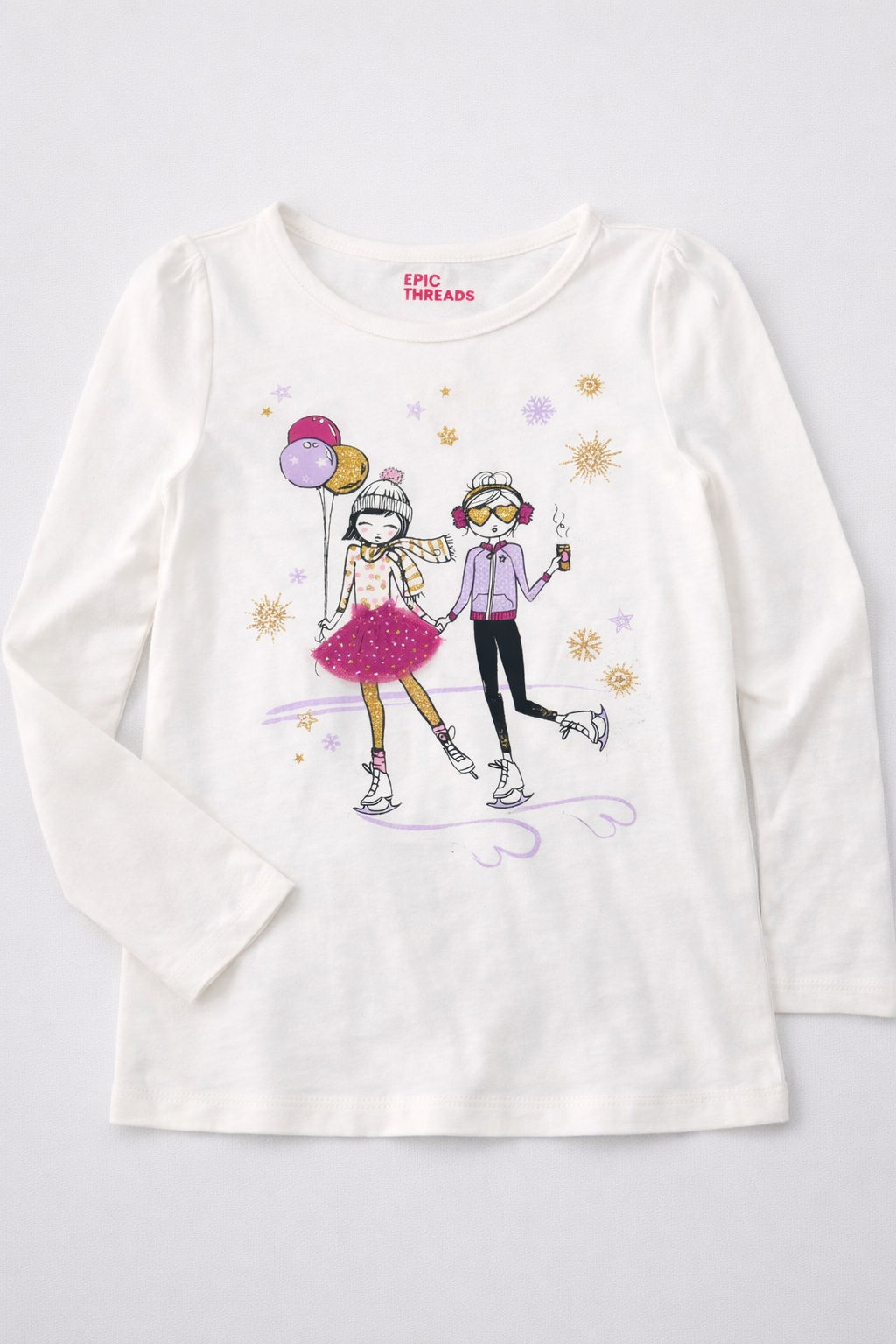 Epic Threads Toddler Girls Skating Girls T-Shirt