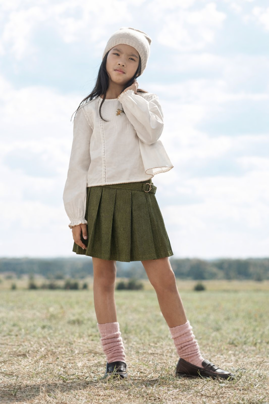 Zara Girls PLEATED MINI SKIRT