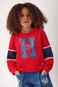 Tommy Hilfiger Girls Long Sleeve Crew Neck Top