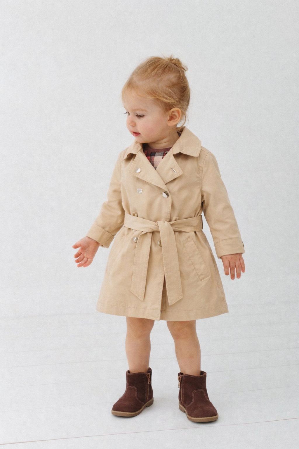 Zara Hooded Trench Coat – Baby Girl