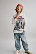 ZARA Lion Graphic Long-Sleeve T-Shirt