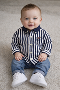 Ralph Lauren kids Striped Cotton Poplin Shirt