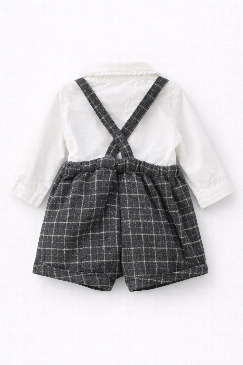 ZARA Checked Suspender Shorts