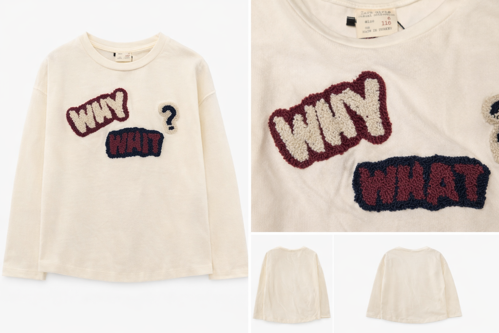 ZARA Girls Patch Sweatshirt