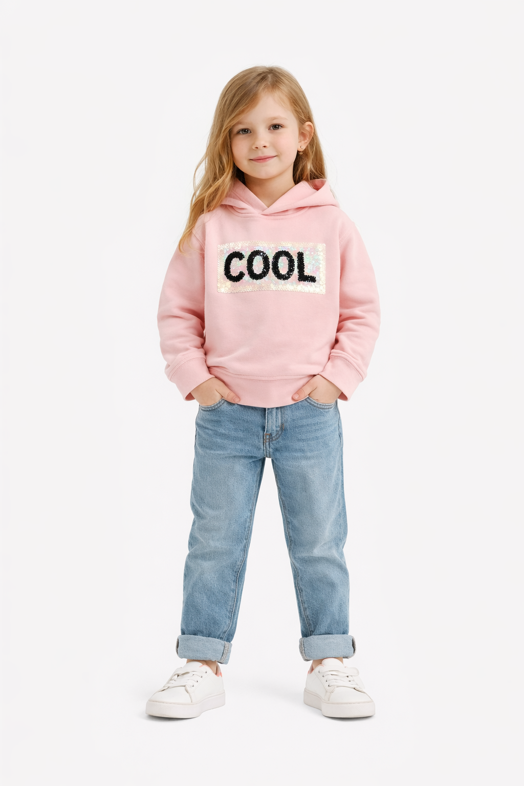 Zara Sequin “COOL” Hoodie