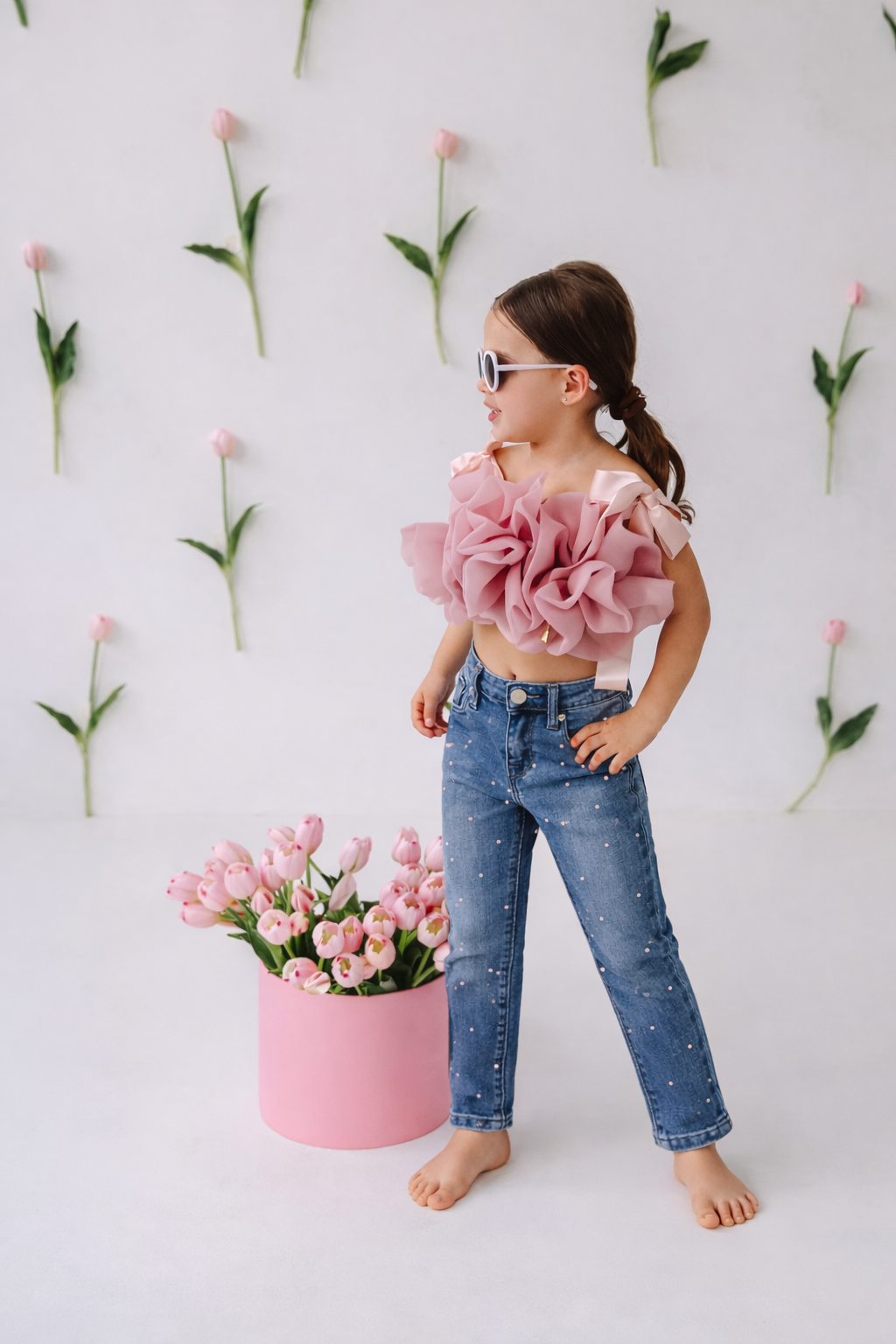 Hudson Kids Crystal-Embellished Skinny Jeans