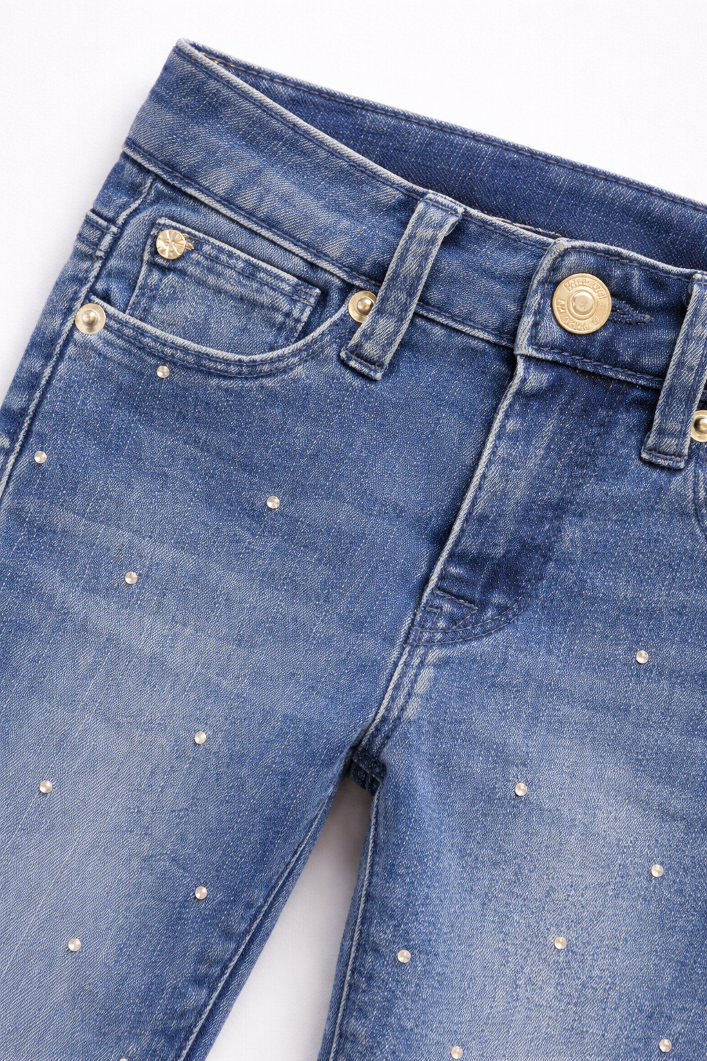 Hudson Kids Crystal-Embellished Skinny Jeans