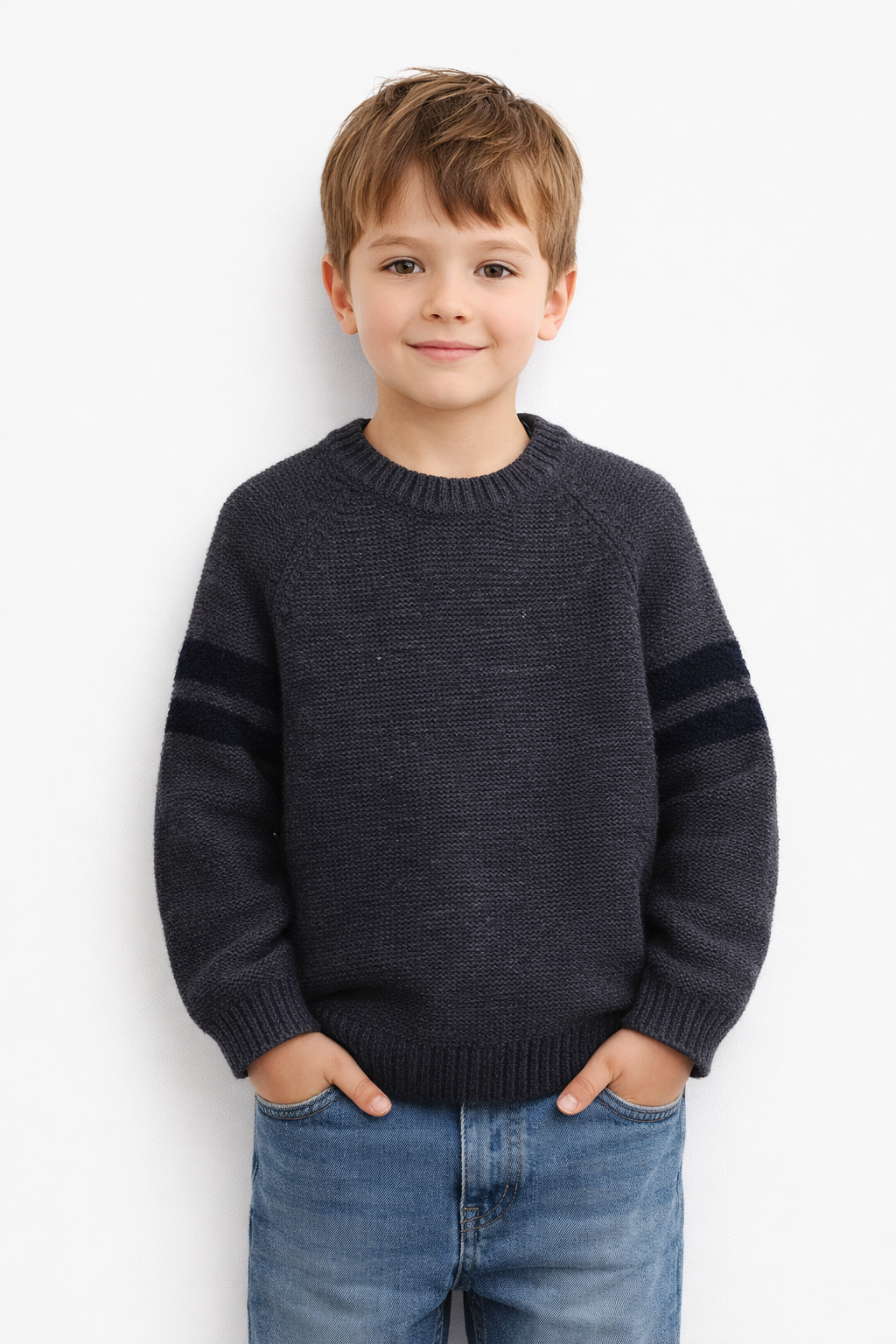 ZARA Kids Number Patch Knitted Sweater
