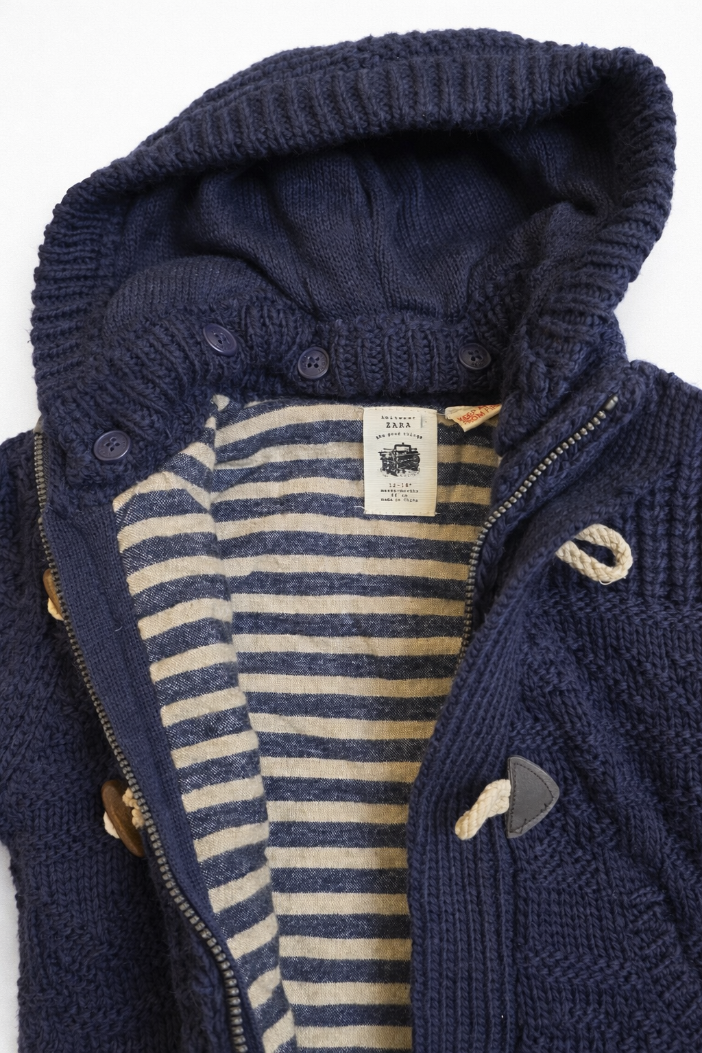 Zara Knit Toggle Hoodie