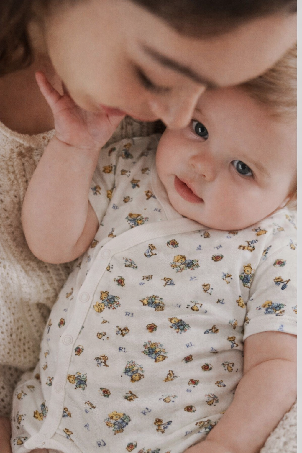 Ralph Lauren Baby's White Bear Print leotard One Piece