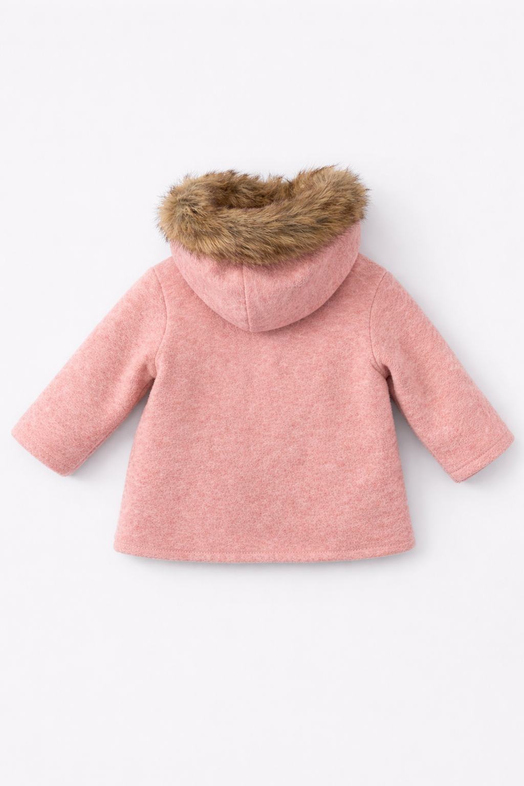 Zara Faux Fur Hooded Coat- Baby Girl
