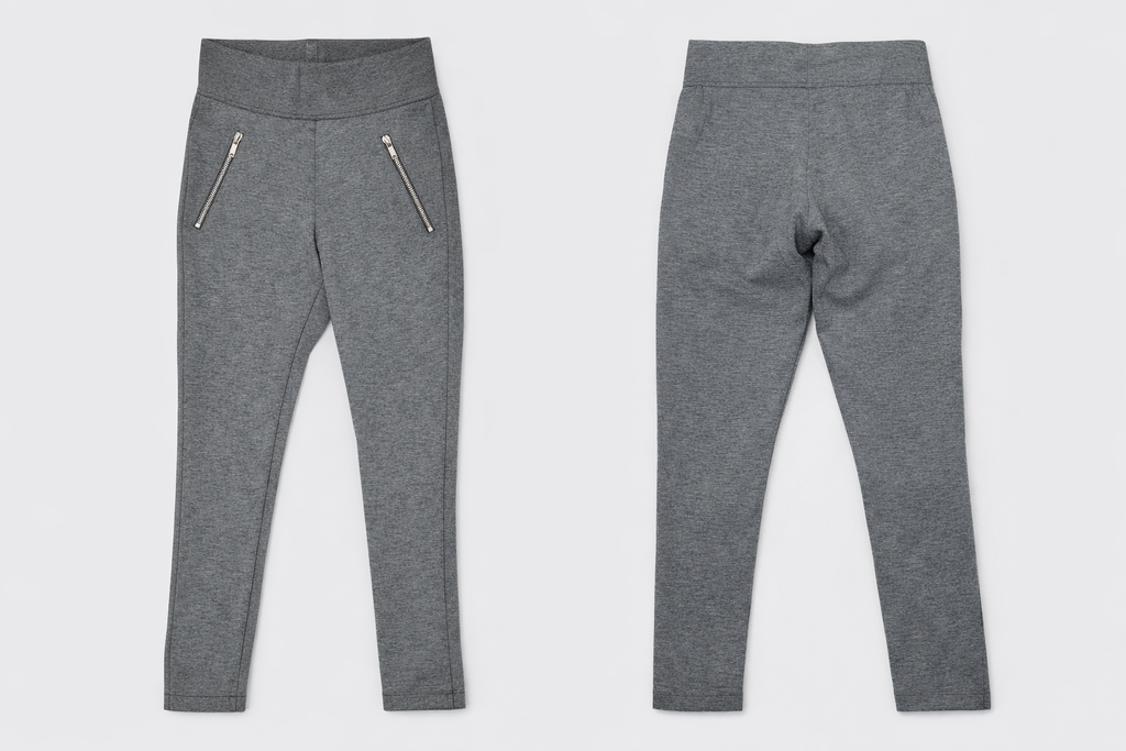 Zara Basic Skinny Legging Girls Zip Pockets Mid Rise