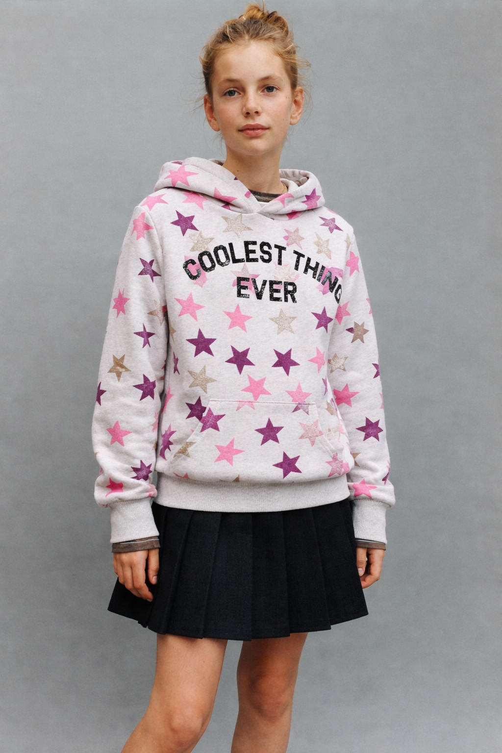Zara Girls Star Print Hoodie