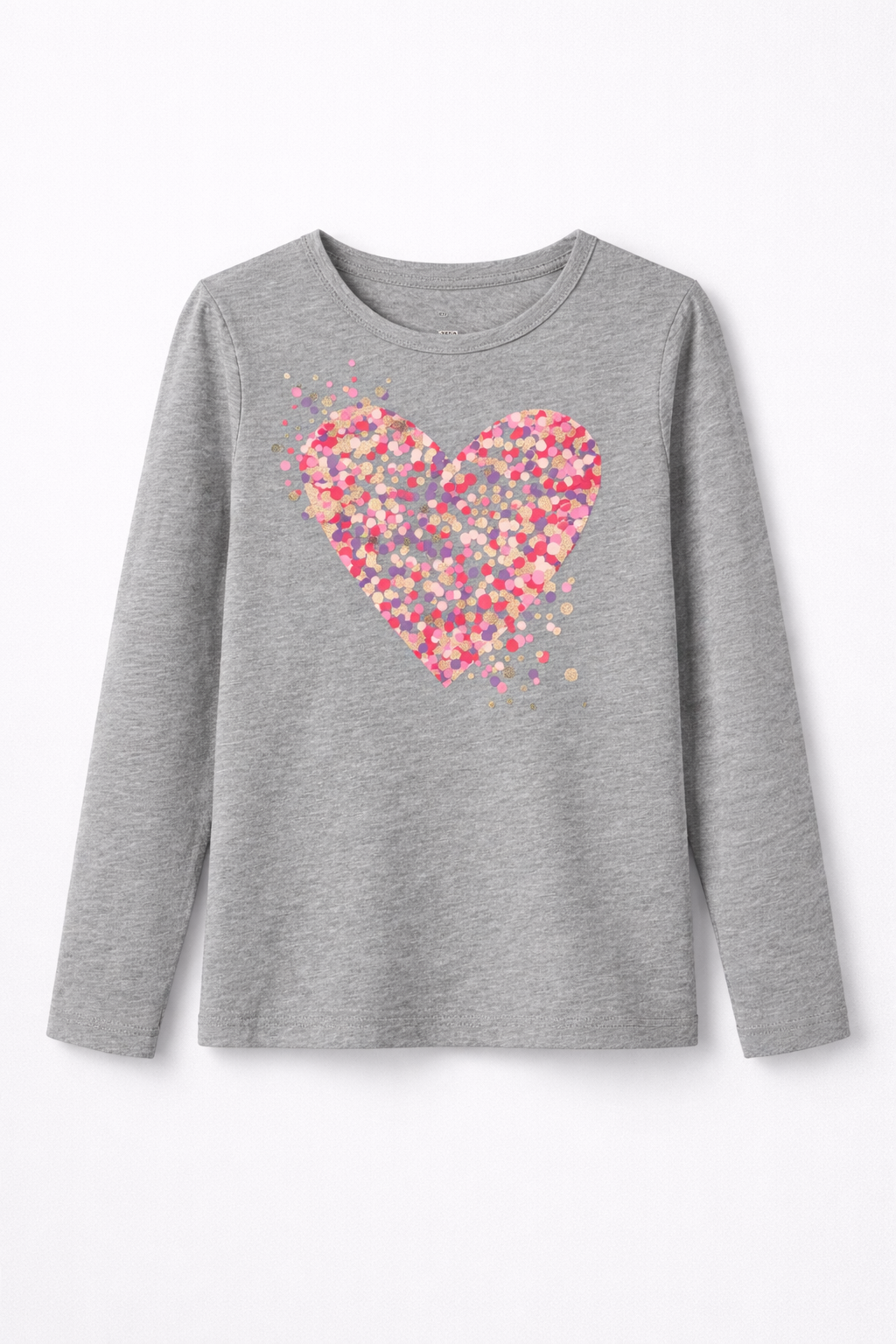 Epic Threads Girls Heart Print Long Sleeve T-Shirt