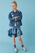 Zara Denim Jacket with Patches