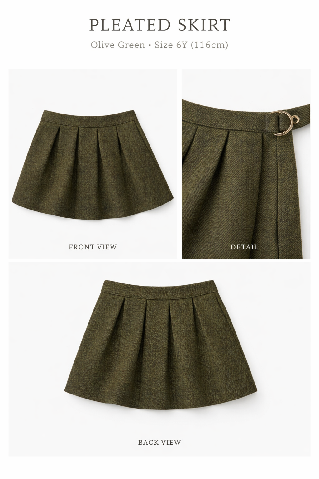 Zara Girls PLEATED MINI SKIRT
