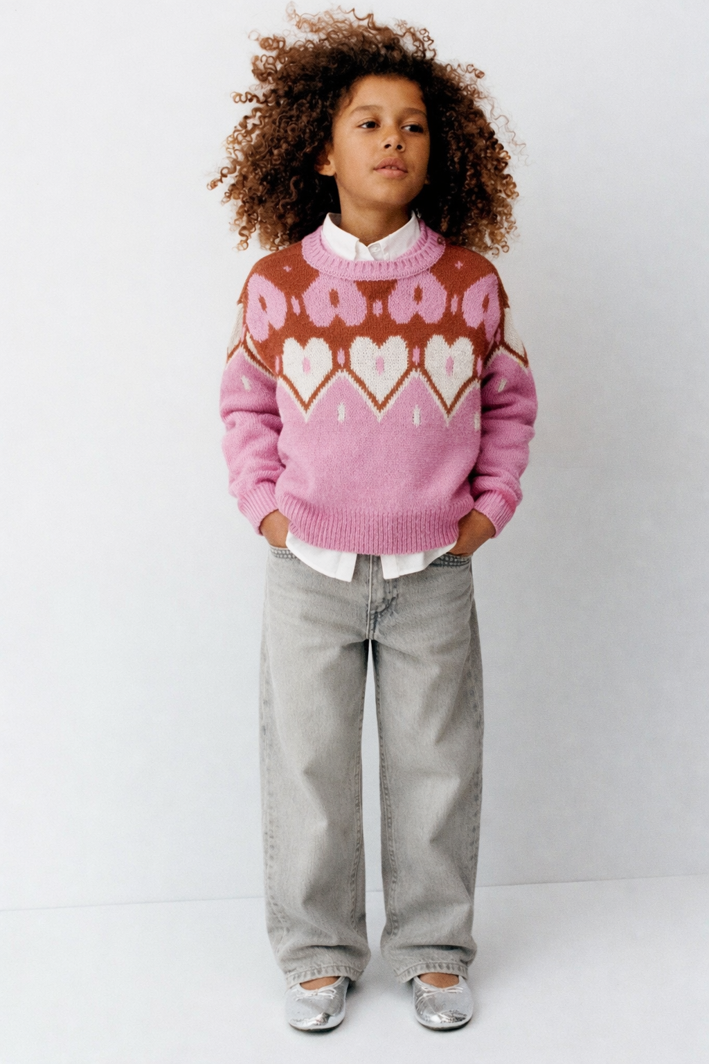 Carter's Toddler Girls Heart Mohair Like Pullover Sweater