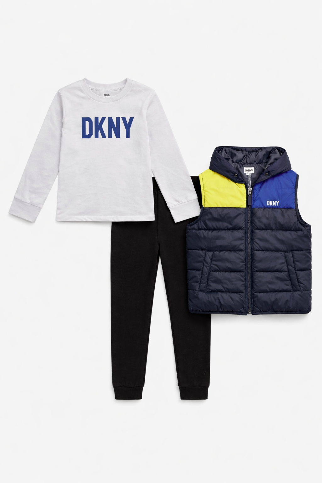 DKNY 3-Piece Puffer Vest Set