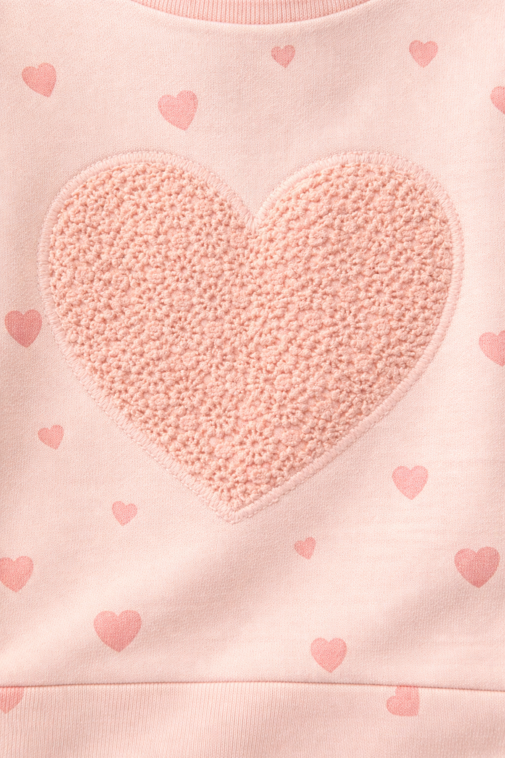ZARA HEART PRINT SWEATSHIRT