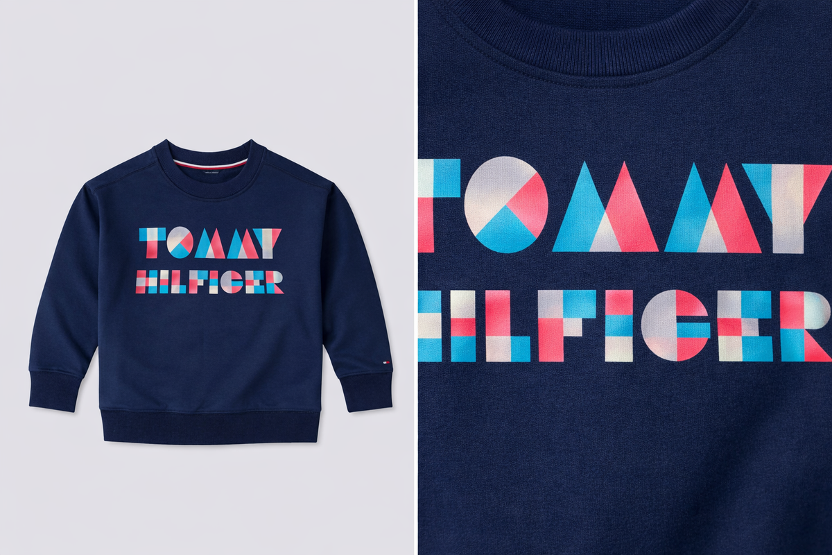 Tommy Hilfiger Kids Girl's Brand Logo Printed Sweatshirt