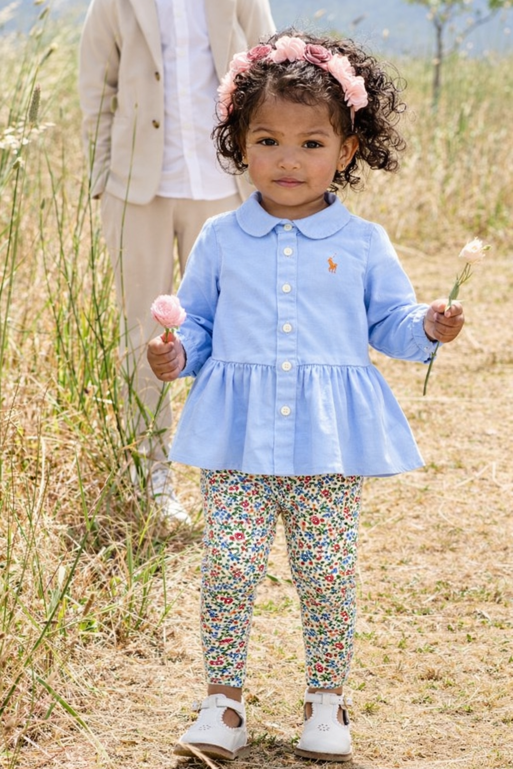 Ralph Lauren Baby Girl Shirt & Stretch Legging