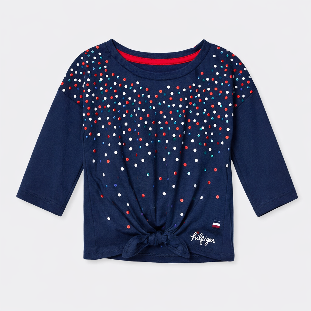 Tommy Hilfiger Polka Dot Knot Top