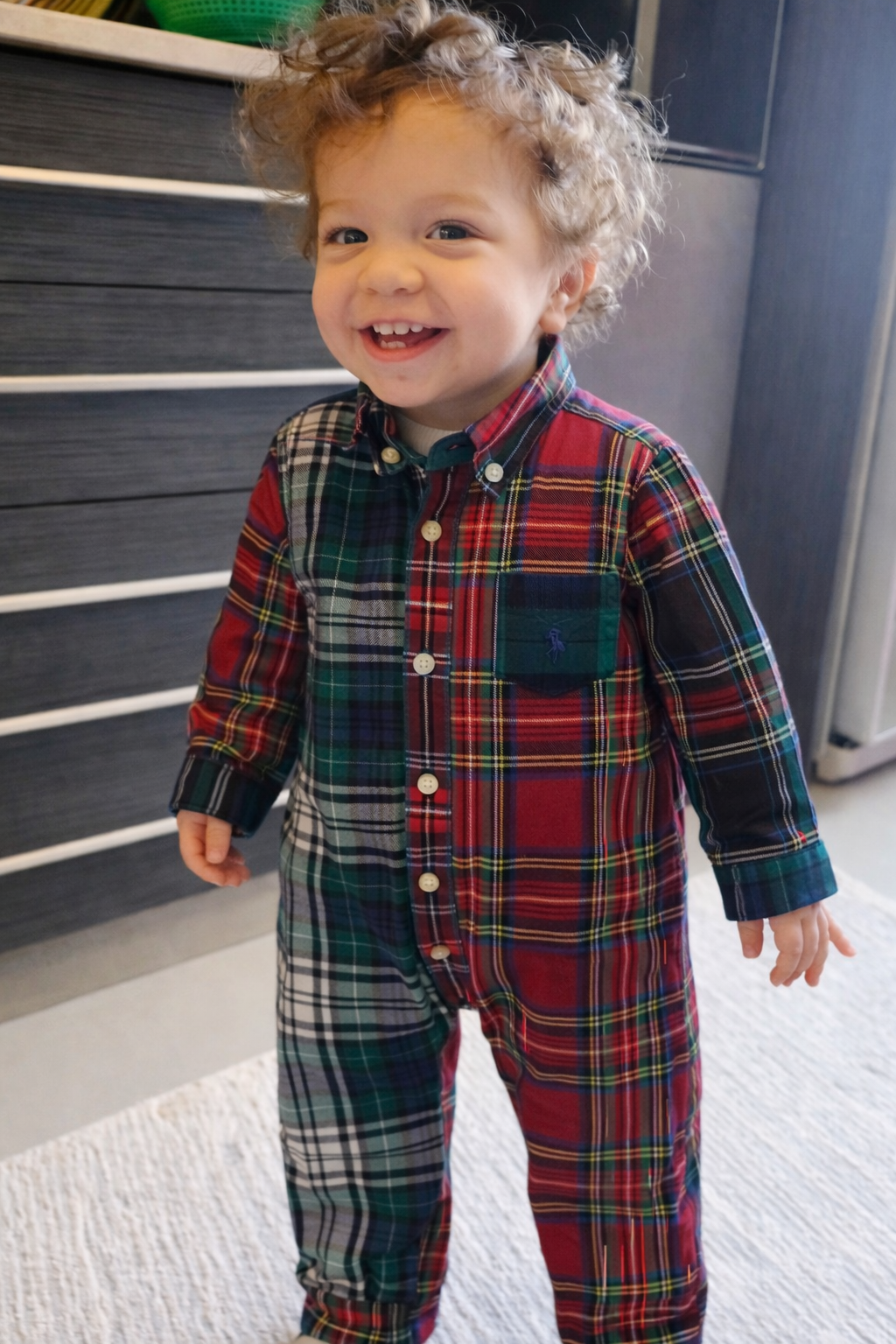 Polo Ralph Lauren Baby One-Piece Cotton Plaid Coverall