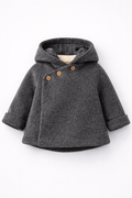 Zara Baby Hooded Wool-Blend Jacket