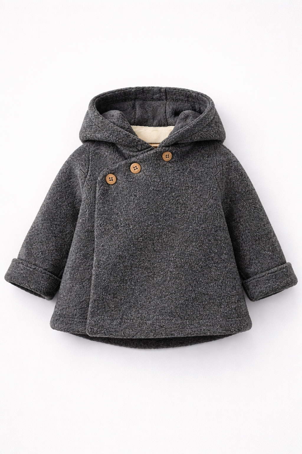 Zara Baby Hooded Wool-Blend Jacket