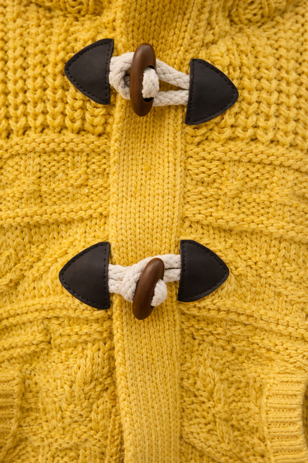 ZARA Textured Knit Hooded Cardigan