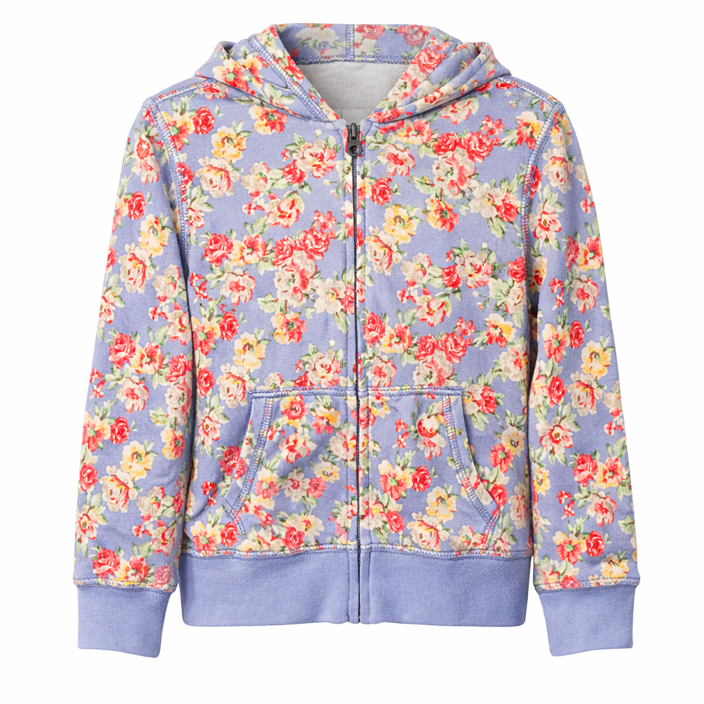Polo Ralph Lauren Girls' Floral French Terry Hoodie