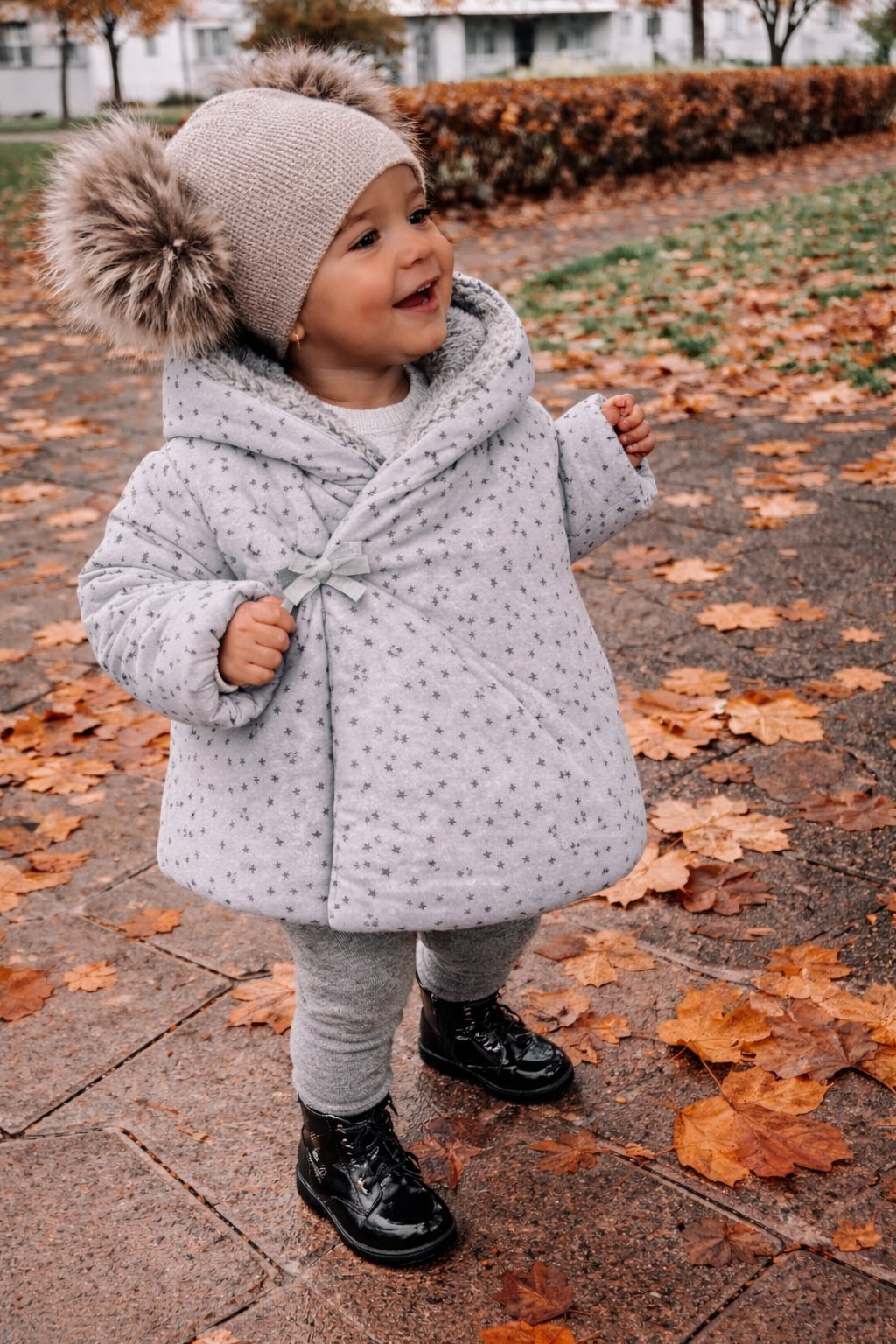 ZARA BABY – Star Print Hooded Jacket