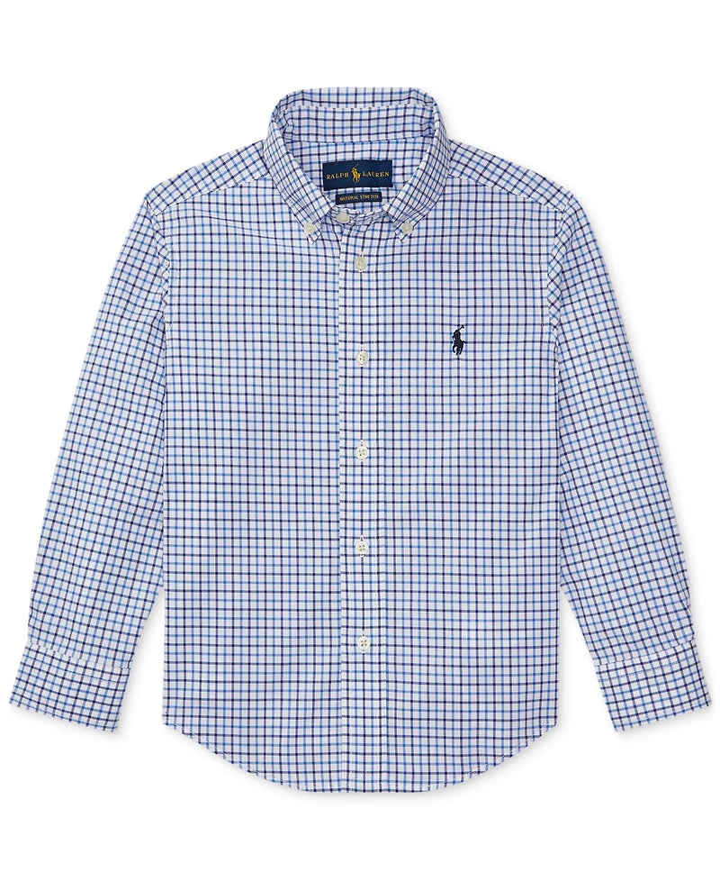 Polo Ralph Lauren Toddler and Little Boys Plaid Cotton Shirt