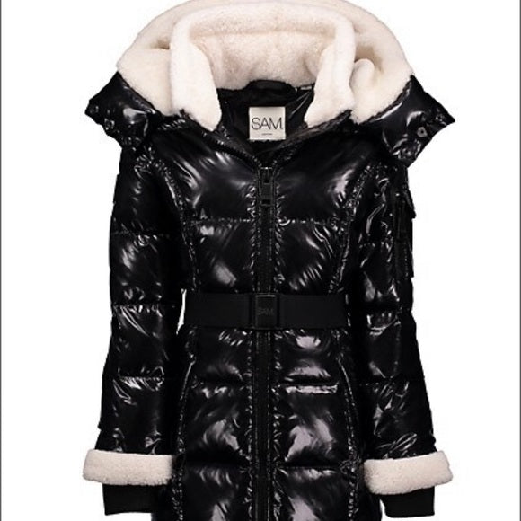 SAM Girls' Soho Belted Down Puffer Jacket - Little Kid