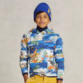 Polo Ralph Lauren Kids' Tropical Ski-print Fleece Hoodie In Ski-waii…