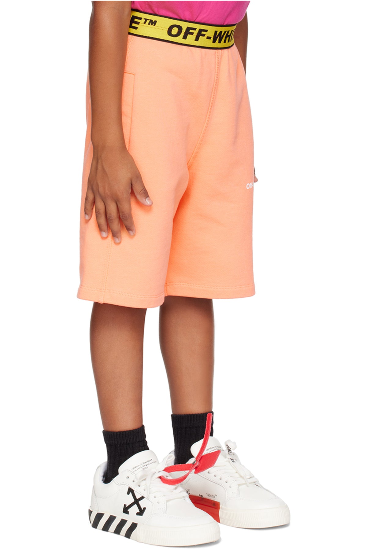 Off-White Kids Orange Shorts