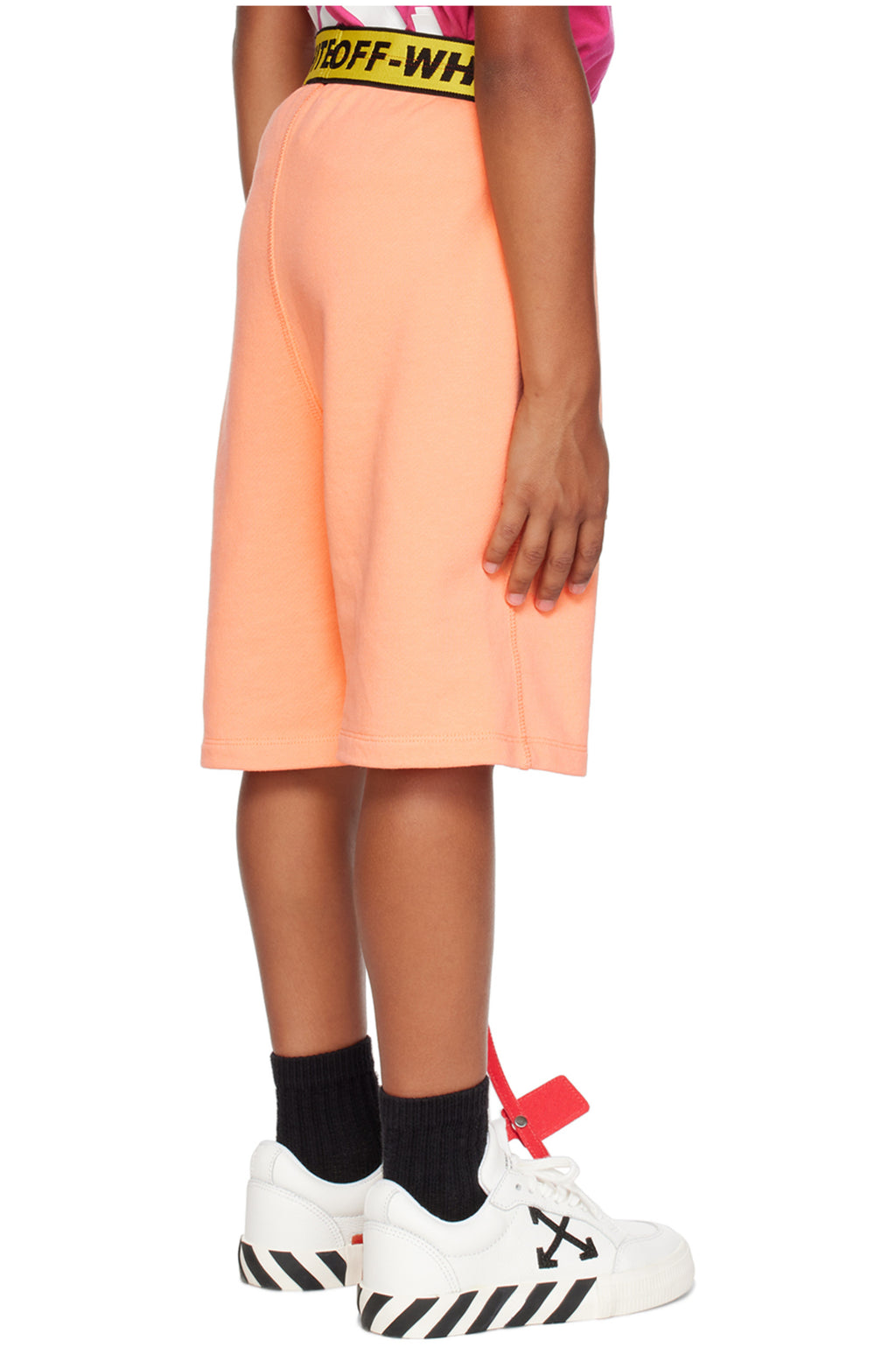 Off-White Kids Orange Shorts