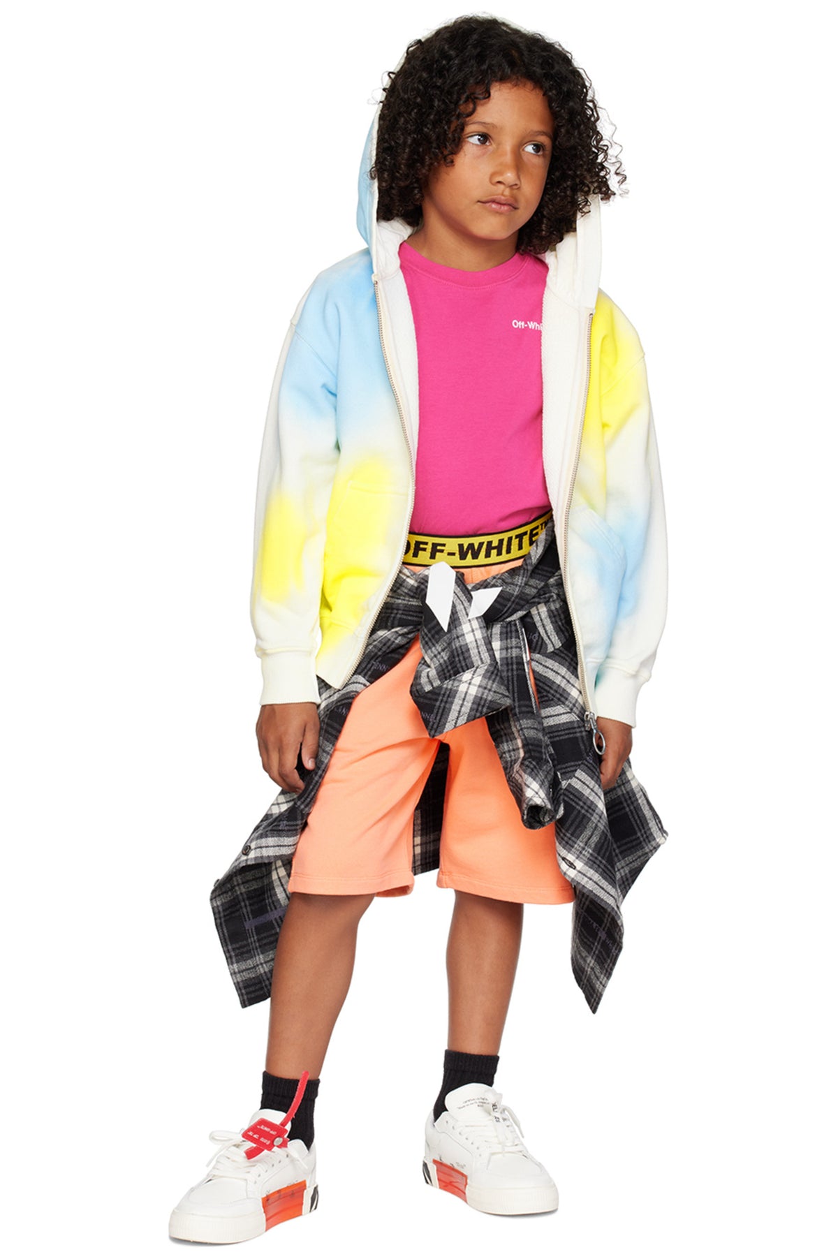 Off-White Kids Orange Shorts