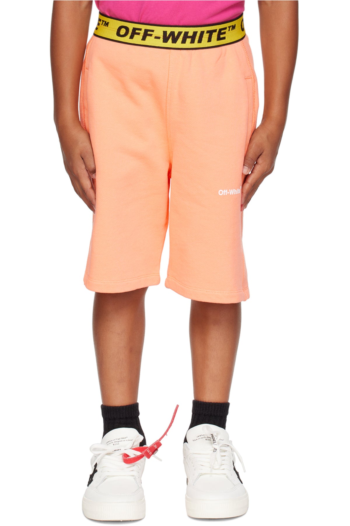 Off-White Kids Orange Shorts