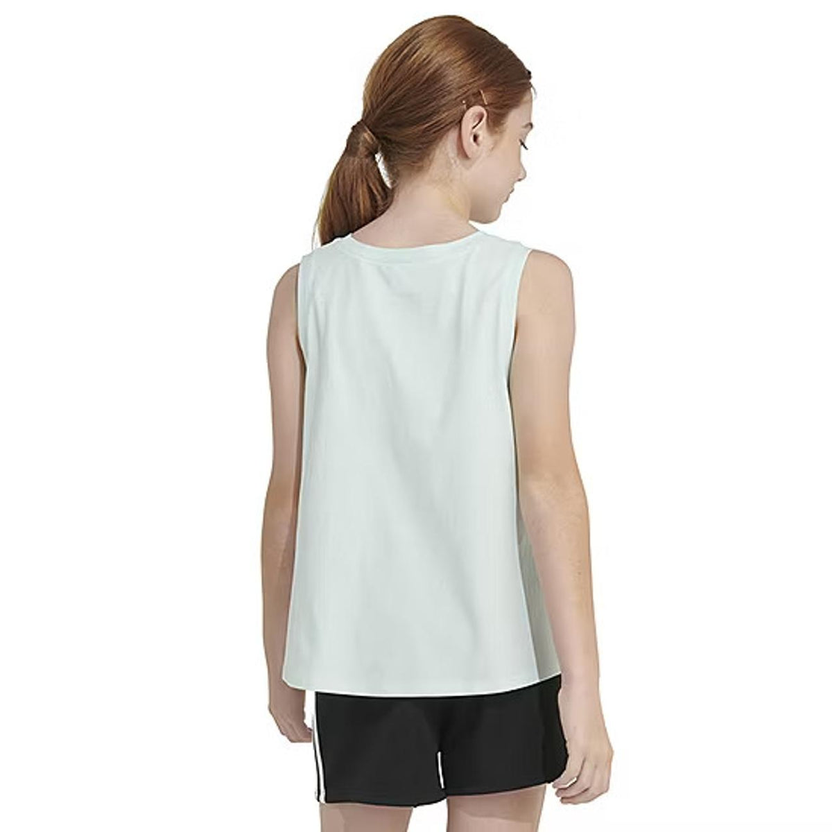 adidas Big Girls Sleeveless Cotton Logo Graphic T-Shirt
