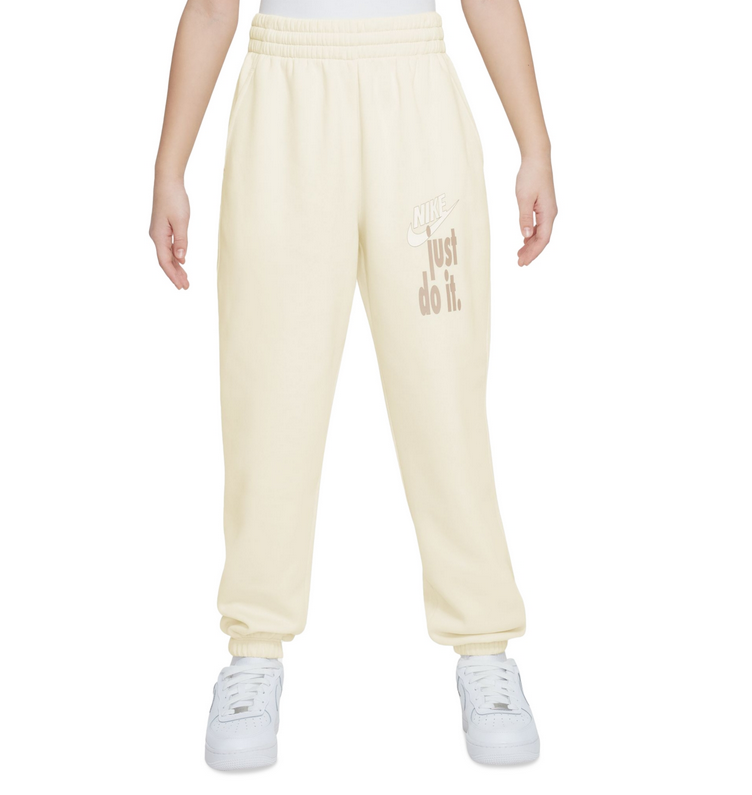 Nike Girls' Club Fleece Pants Beige Coconut Milk