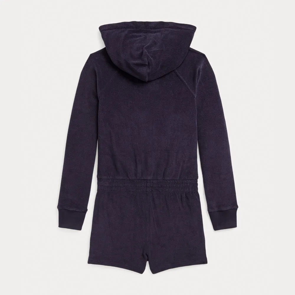 Polo Ralph Lauren Big Girls Hooded Terry Romper