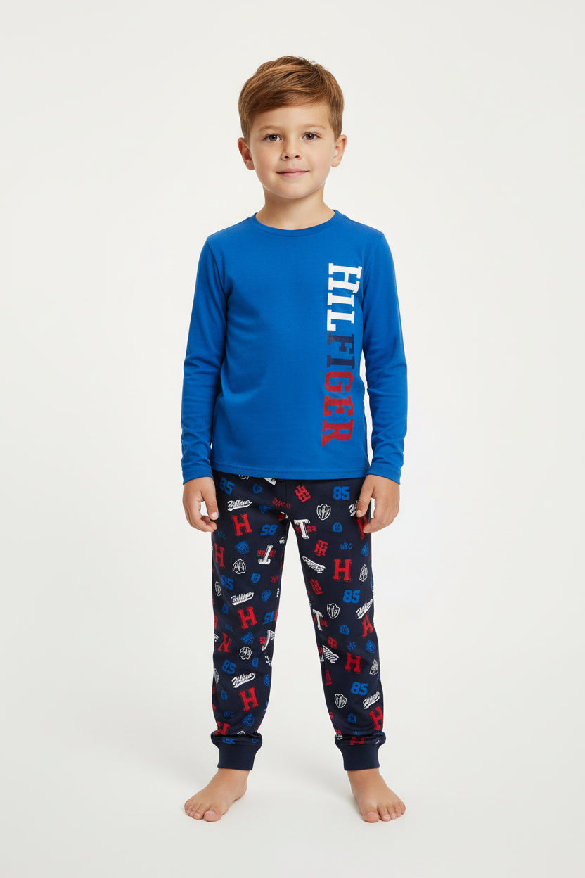 Tommy HilfigerToddler, Little & Big Boys 2-Pc. Logo Pajama Set